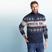 10644Чоловічийтеплий щільний в'язаний светр Livergy! XL 56/58