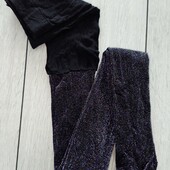 Капронові колготи Primark, з люрексом, 3-4р / 104см