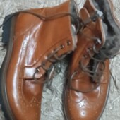 Шкіряні стильні зимові черевики для хлопчика