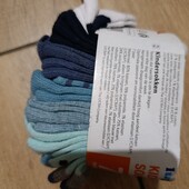 7 пар шкарпеток, на 12-24 міс., р.19-22