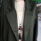 Чудовий дорогий трикотажний кардиган-подовжений жакет .