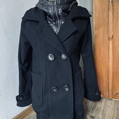 Пальто двухслойное кашемир,с капюшоном,и.36.европейский.