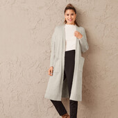 10696.теплий довгий кардиган 4 % шерсть esmara./Рекомендую