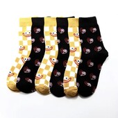 Лот-6пар!!! Набір яскравих шкарпеток, які додадуть яскравості та настрою вашому образу! 36-39р