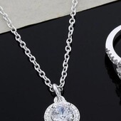 Нежная подвеска, стерлинговое серебро