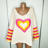 Кремовий пуловер Shein 3XL Пог -76