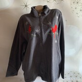 Флисовая кофта на молнии размер 3ХЛ