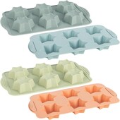 Форма силіконова «Зірки» 6шт на планшеті 28*16*3см