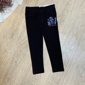 Дитячі чорні лосини-джегінси для дівчинки 98/104 см, 110/116 см, 122/128 см та 134/140 см