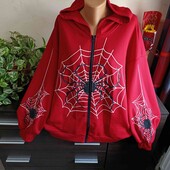 ✓Shein! крута ярка толстовка в модний прінт 3хл с капюшоном