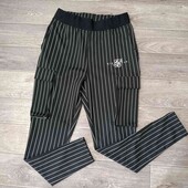 ✓Новинка этого лета,штаны в полоску на широкой резинке с карманами