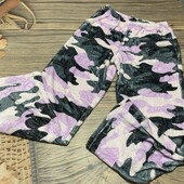 Плюшевые пижамные штаны размер с/М