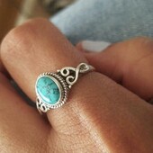 Винтажное кольцо с бирюзой