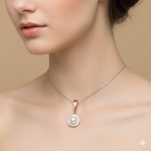 Срібна підвіска з майорикою