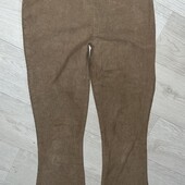 Брюки лосіни вельвет кльош XL 14р. 31-32p стpейч