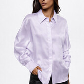 Стильна трендова сатинова блуза, М