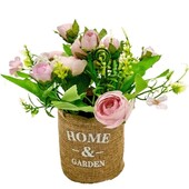 Растение декоративное цветы в горшочке