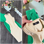 ❄️ Актуальна сукня в рубчик. Беж