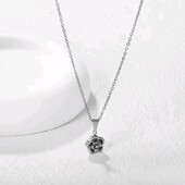 Кулон, підвіска троянда, стальна, випукла, квітка, медсталь