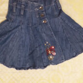 Розпродааж! Джинсова спідниця для дівчинки 5 років