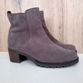 Натуральні замшеві ботильйони Gabor, демі черевики, напівчеревики, весна осінь, р. 38