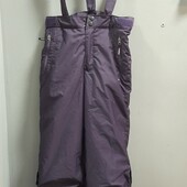 Лыжные фирменные штаны на утеплителе и флисе на 143 - 150