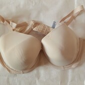 Бюстгалтер на кісточках бежевий 90 Е великий розмір. нюанс Бюст большой размер. 8679