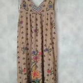 Стильний натуральний сарафан . Розмір наш 46