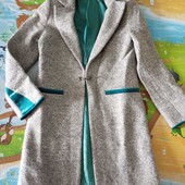 Тепле демі пальто кардиган. 40 р. Теплое деми пальто кардиган. мягусеньке. шерсть+акрил