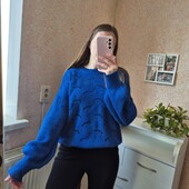 Красивезний колір, теплий светрик в узор, мохер, шерсть у складі, Стан нового ❄️