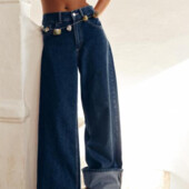 Джинси з високою посадкою і підкатами zara