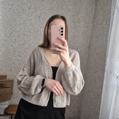 Світлий кардиган, об'ємні рукавички, якість супер ❄️