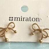 Серьги-гвоздики Бантики