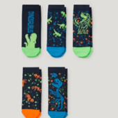 Набір якісних шкарпеток з принтом для хлопчика c&a, 5 пар, р. 24-26. німеччина