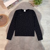 Красивезний лонгслів Zara з камінцями, стан ідеальний