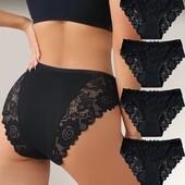 Трусики жіночі♥️♥️♥️В лоті-1 чорні ХЛ