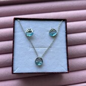 Срібний комплект з цирконом 925