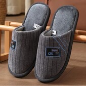 Мужские домашние комнатные тапочки стелька 29 см. Цвет серый