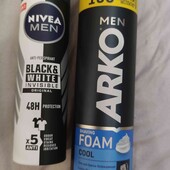 Одним лотом. Пена для бритья Arko men 300 мл и дезодорант Nivea men