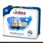 чай Unitea ERL grey Ceylon 90 пак, 180 г. в металлческом чемодане. читать описание!!! 
