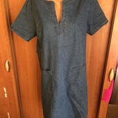 Плаття, платье, Сукня. сарафан джинсовий, L-xL. mng, в ідеалі