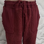 Новий завіз Мега теплі обʼємні флісові штани Тедді у відмінному стані 2хл-5хл є заміри