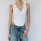 Zara боді в рубчик з капюшоном М розмір