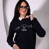 батнік на флісі, колір темно синій. кофта жіноча. батник, светр.