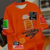 Футболка з принтом великого розміру 9xl