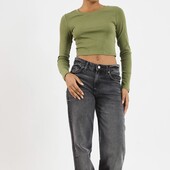 Стильний реглан, кроп топ, XS