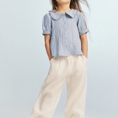 Стильна блуза с воротом, 4-5 років