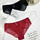 3 штуки гарних жіночих трусиків розмір L стегна 100-106 см.