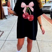 Сукня-футболка, цікавий прінт, розмір xxl, 100% cotton ♥️