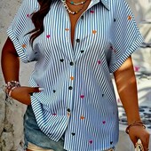 Елегантна, нова сорочка з милим принтом , розмір 1xl